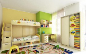 Детская комната Клаксон (Бежевый/корпус Клен) в Зеленогорске - zelenogorsk.katalogmebeli.com | фото 3