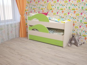 Кровать детская Радуга 1600 Млечный дуб/Венге в Зеленогорске - zelenogorsk.katalogmebeli.com | фото 8