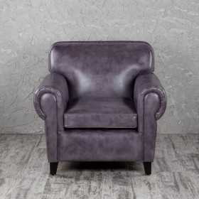 Кресло кожаное Элегант (Фиолетовый) в Зеленогорске - zelenogorsk.katalogmebeli.com | фото 4