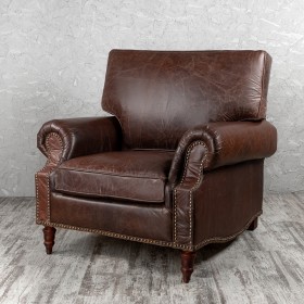 Кресло кожаное Лофт Аристократ (ширина 1100 мм) в Зеленогорске - zelenogorsk.katalogmebeli.com | фото 1