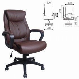 Кресло офисное BRABIX Enter EX-511 (коричневый) в Зеленогорске - zelenogorsk.katalogmebeli.com | фото