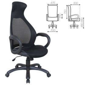Кресло офисное BRABIX Genesis EX-517 (черное) в Зеленогорске - zelenogorsk.katalogmebeli.com | фото 1