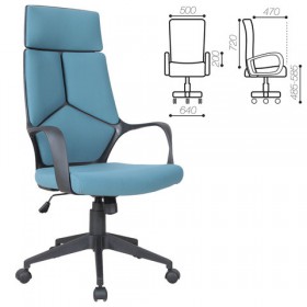 Кресло офисное BRABIX Prime EX-515 (голубая ткань) в Зеленогорске - zelenogorsk.katalogmebeli.com | фото