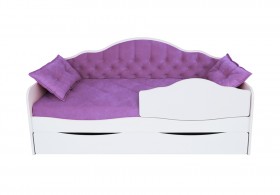 Кровать 170 серии Иллюзия Лайт 1 ящик 32 Фиолетовый (подушки) в Зеленогорске - zelenogorsk.katalogmebeli.com | фото