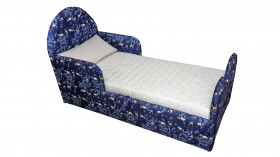 Кровать детская Соня (Печать Панда синий., 1 категория) в Зеленогорске - zelenogorsk.katalogmebeli.com | фото 1