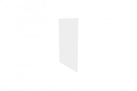 Герда ЛД.272930.000 Фасад панель окончание острова (Белый глянец) в Зеленогорске - zelenogorsk.katalogmebeli.com | фото