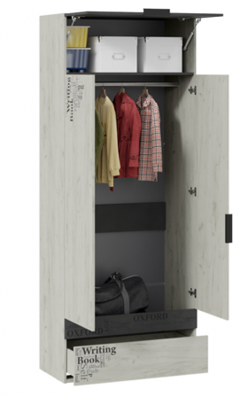 Шкаф комбинированный для одежды «Оксфорд-2» в Зеленогорске - zelenogorsk.katalogmebeli.com | фото 2