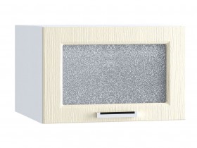 Шкаф верхний горизонтальный со стеклом 510, ШВГС 510 (Клен крем/корпус белый) в Зеленогорске - zelenogorsk.katalogmebeli.com | фото