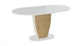 Стол обеденный «Монреаль» Тип 1 (Белый глянец/Бунратти) в Зеленогорске - zelenogorsk.katalogmebeli.com | фото 2