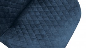 Стул «Оливер» К3 Черный/Микровелюр Wellmart Blue в Зеленогорске - zelenogorsk.katalogmebeli.com | фото 3